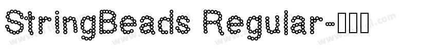 StringBeads Regular字体转换